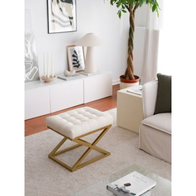 Taburet Altin Crem 50x42x40 cm