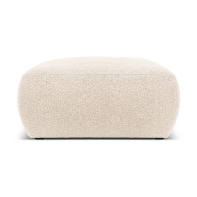 Taburet bej cu tapițerie din stofă bouclé Molino – Micadoni Home