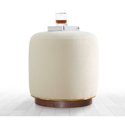 Taburet Bilal Crem 45x47 cm