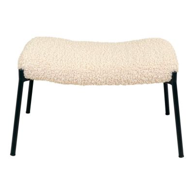 Taburet crem cu tapiÈu009Berie din blanÄartificialÄGlasgow âu0080House Nordic