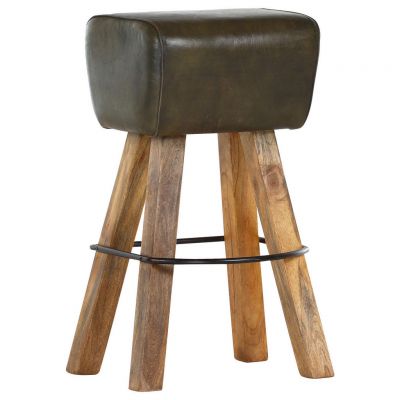 TABURET DE BAR in piele verde