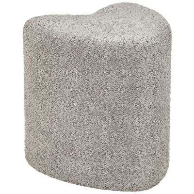 TABURET in textil, material pe bază de lemn gri