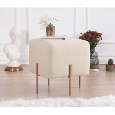 Taburet Monaj Bej deschis patrat 45x47 cm