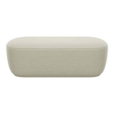 Bancă bej cu tapițerie din stofă bouclé KUON – Blomus