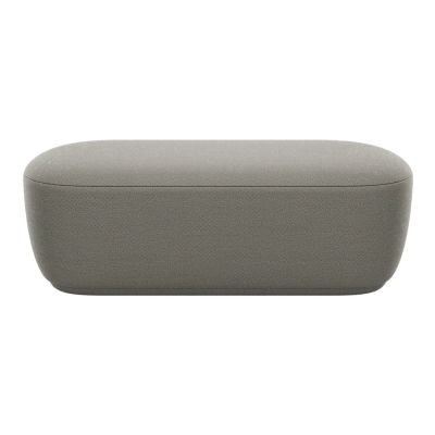 Bancă gri cu tapițerie din stofă bouclé KUON – Blomus