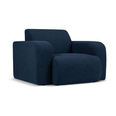 Fotoliu albastru Ã®nchis cu tapiÈu009Berie din stofÄbouclÃ© Molino âu0080Micadoni Home