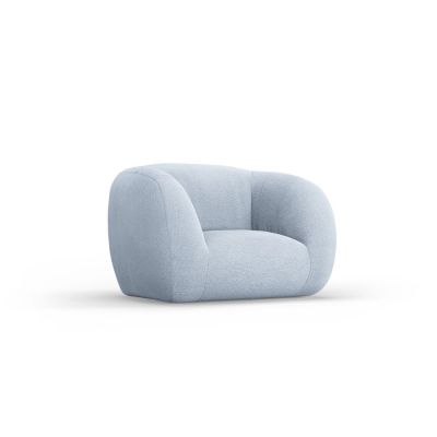 Fotoliu albastru deschis cu tapiÈu009Berie din stofÄbouclÃ© Essen âu0080Cosmopolitan Design