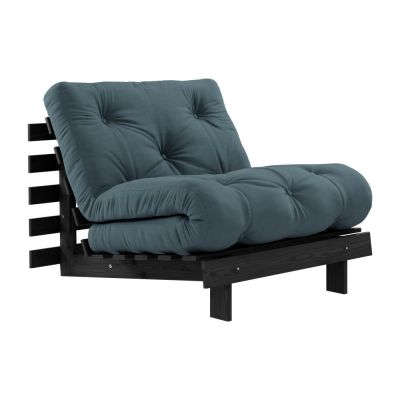 Fotoliu albastru petrol Roots Black Night – Karup Design