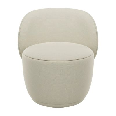 Fotoliu bej cu tapițerie din stofă bouclé KUON – Blomus