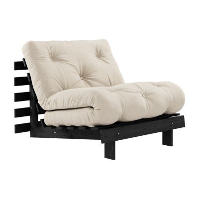 Fotoliu bej Roots Black Night – Karup Design