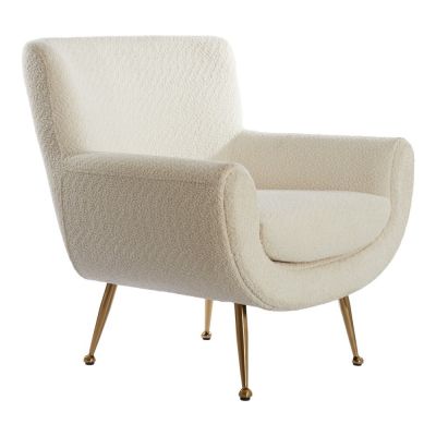 Fotoliu crem cu tapiÈu009Berie din Èu009BesÄu0083turÄbouclÃ© Vinstra âu0080Light & Living