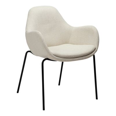 Fotoliu crem cu tapiÈu009Berie din Èu009BesÄu0083turÄbouclÃ© Zimmer âu0080DAN-FORM Denmark