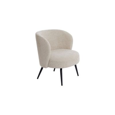 Fotoliu crem cu tapiÈu009Berie din stofÄbouclÃ© Dieyda âu0080Light & Living