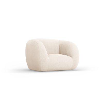Fotoliu crem cu tapiÈu009Berie din stofÄbouclÃ© Essen âu0080Cosmopolitan Design