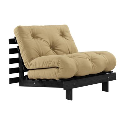 Fotoliu galben muștar Roots Black Night – Karup Design