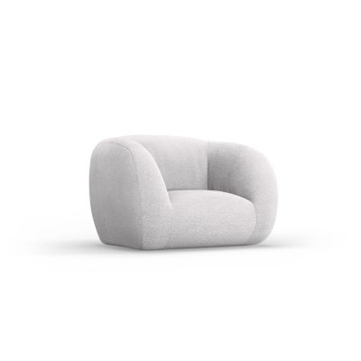 Fotoliu gri deschis cu tapiÈu009Berie din stofÄbouclÃ© Essen âu0080Cosmopolitan Design