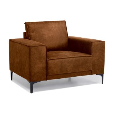 Fotoliu maro din imitaÈu009Bie de piele Copenhagen - Scandic