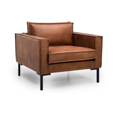 Fotoliu maro din imitaÈu009Bie de piele Rate - Scandic