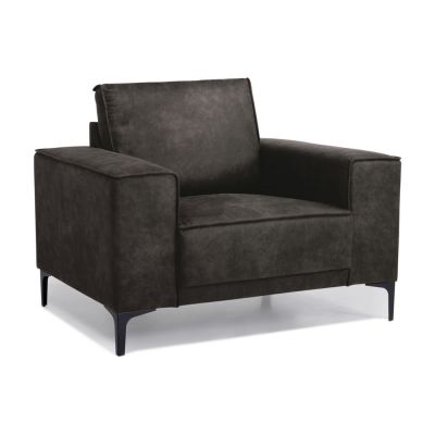 Fotoliu negru/gri din imitaÈu009Bie de piele Copenhagen - Scandic