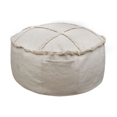 Fotoliu puf pentru copii crem Tic-Tac-Toe – Lorena Canals