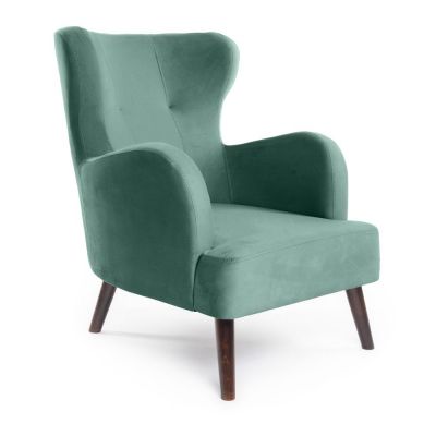 Fotoliu verde mentÄwing cu tapiÈu009Berie din catifea Noemye âu0080Bonami Selection