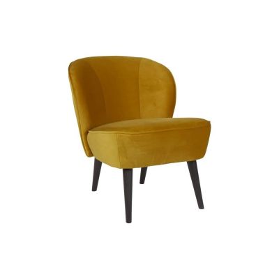 Fotoliu WOOOD Sara, galben muÈu0099tar