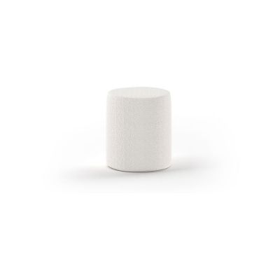 Puf de copii alb cu tapițerie din stofă bouclé MOON – Vipack