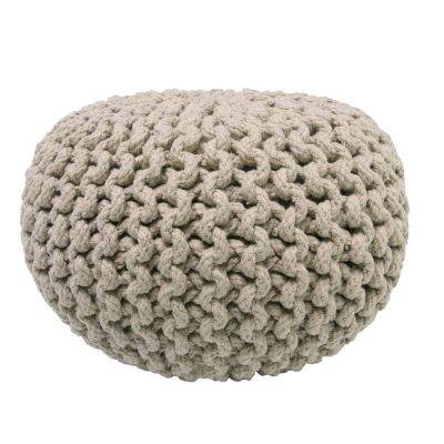 Puf lucrat manual pentru copii Nattiot Lili, bej