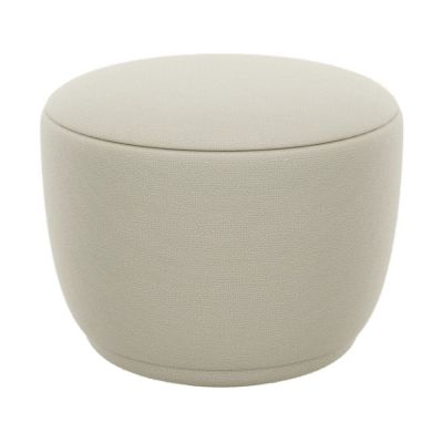 Taburet bej cu tapițerie din stofă bouclé KUON – Blomus