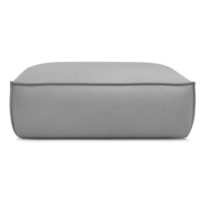 Taburet gri deschis cu tapițerie din imitație de piele Boheme – Bobochic Paris