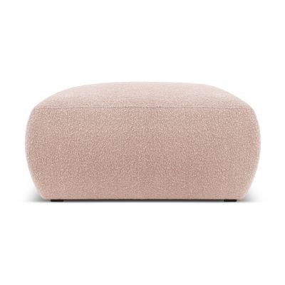 Taburet roz cu tapițerie din stofă bouclé Molino – Micadoni Home