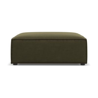 Taburet verde cu tapițerie din catifea Jodie – Micadoni Home