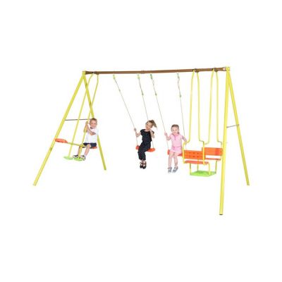 Complex de leagane cu gondola si balansoar pentru 6 copii MIRAPOU Trigano