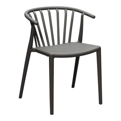 Fotoliu de gradina Armchair, Gri inchis, 55x53x73 cm