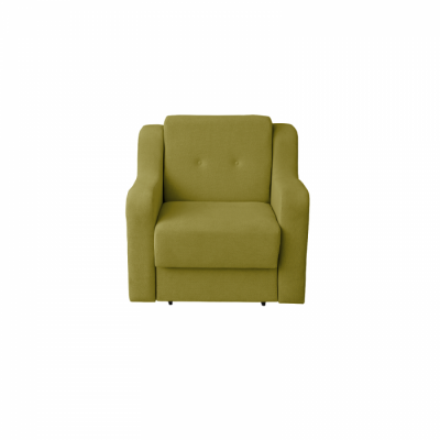 Fotoliu GINA II extensibil, cu arcuri si lada depozitare, verde deschis, 95x100x95 cm