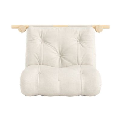 Fotoliu în culoare naturală cu tapițerie din in Hooked – Karup Design