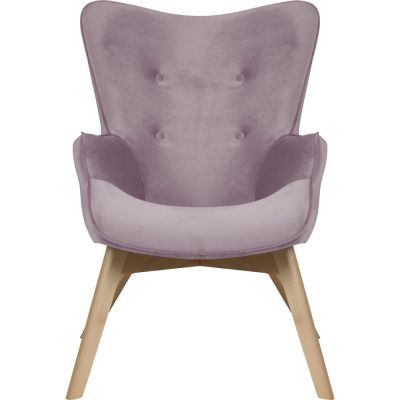Fotoliu mov lavandă cu tapițerie din catifea Niko – Ropez