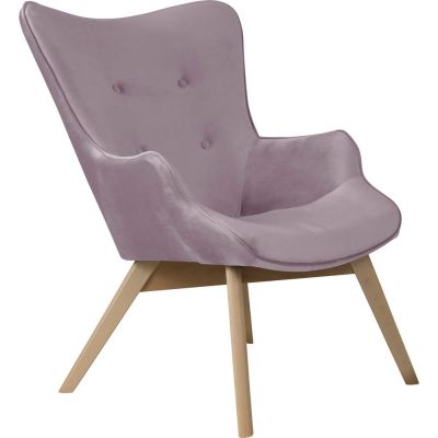 Fotoliu mov lavandÄcu tapiÈu009Berie din catifea Niko âu0080Ropez