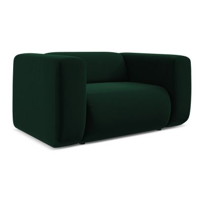 Fotoliu verde Ã®nchis cu tapiÈu009Berie din catifea Ekahi âu0080Makamii