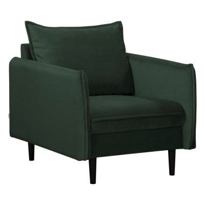 Fotoliu verde Ã®nchis cu tapiÈu009Berie din catifea Juli âu0080Ropez