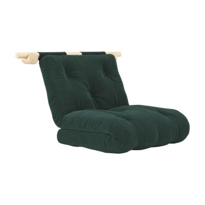 Fotoliu verde Ã®nchis cu tapiÈu009Berie din catifea reiatÄHooked âu0080Karup Design