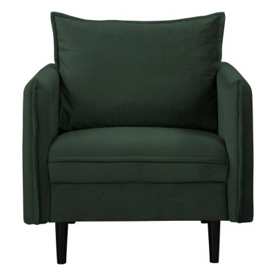 Fotoliu verde închis cu tapițerie din catifea Juli – Ropez