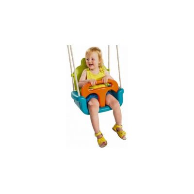 Leagan bebelusi si copii, evolutiv, 3 in1, 6lui+, verde turcoaz - portocaliu, KBT