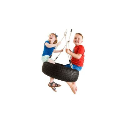 Leagan cauciuc cu sfoara pentru 2 copii KBT