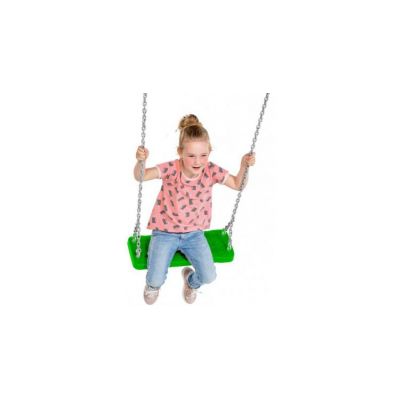 Leagan din cauciuc cu lant verde mar