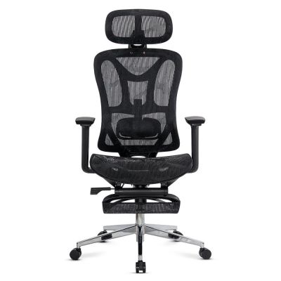 Scaun de birou ergonomic negru cu suport lombar și brate reglabile 3D SYYT 9519
