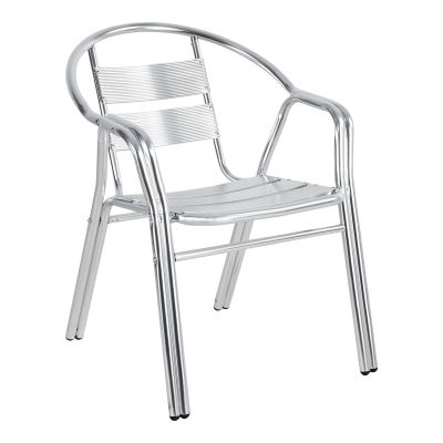 Scaun de gradina Zircu Argintiu 58x64x75 cm