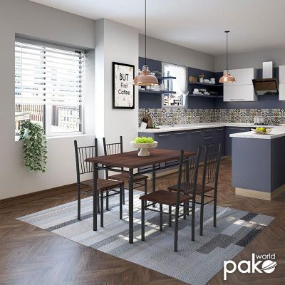 Set Masa si Scaune Roza 5 Piese  120x70x75 cm