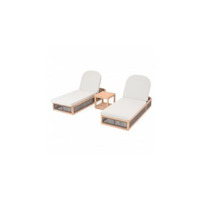 Set mobilier ELBA terasa si gradina, 2 sezlonguri si masuta