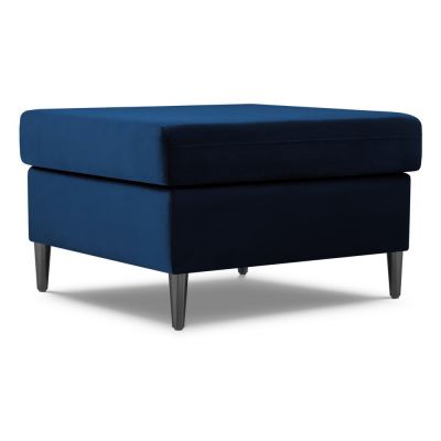 Taburet albastru cu tapițerie din catifea Kyoto – Cosmopolitan Design